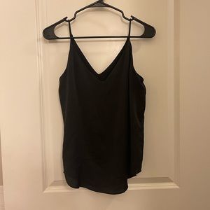 Black V neck blouse